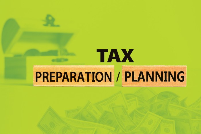 Tax planning vs tax preparation