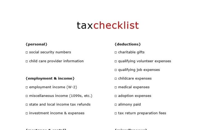 What documents are needed for tax returns