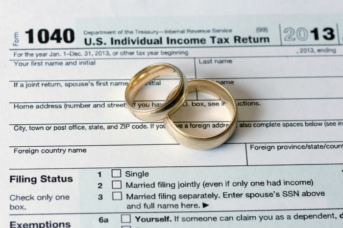 Tax savings couples married big newly